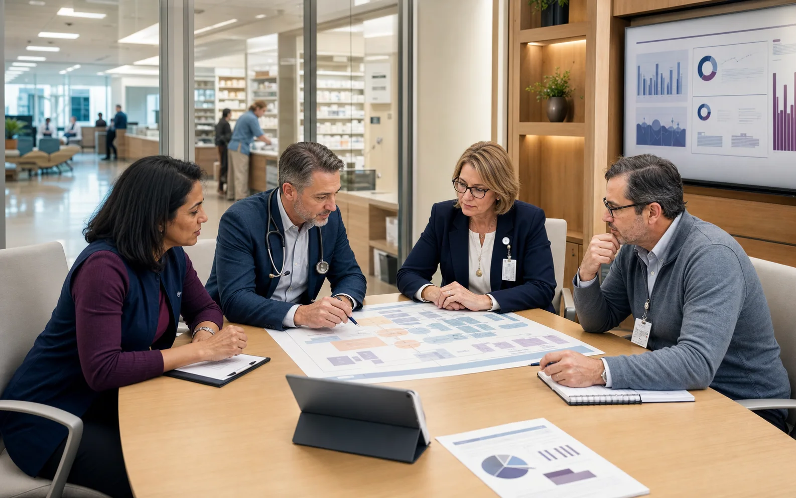 US pharmacy and health-system leaders planning an ambulatory care service