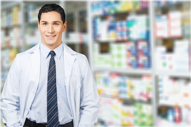 Pharmacy professional reviewing a role brief